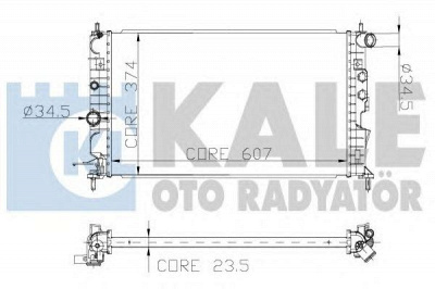 KALE OTO RADYATOR 136200 -  Радиатор, охлаждение двигателя